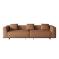 Foshan factory personalized wholesale italian normcore roger leather sofa small apartment first layer cowhide designer sofa
