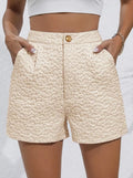 new women's summer elegant jacquard high-waisted casual shorts for cross-border e-commerce on  (us & europe)