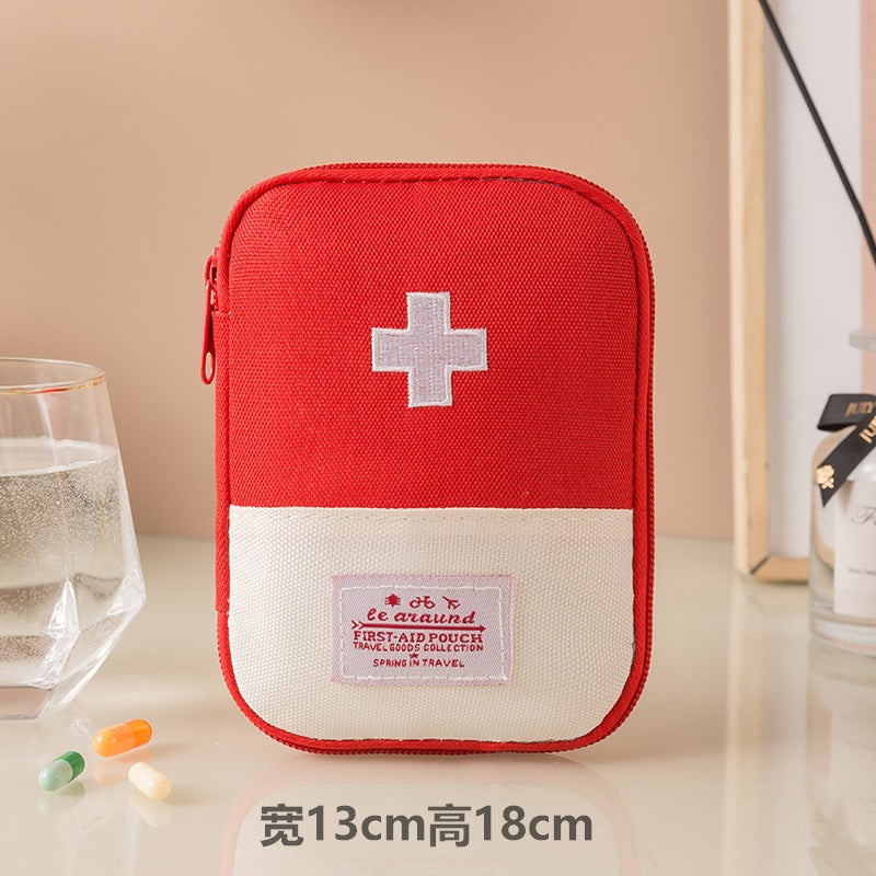 Portable First Aid Kit Cross Drug Storage Bag Travel Business Travel Medical Kit Large Capacity Medical Emergency Kit