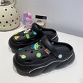 2024new arrival shit-stepping clogs for women outwearsummercutepopularthick sole nurse beach two-wear toe-cap slippers