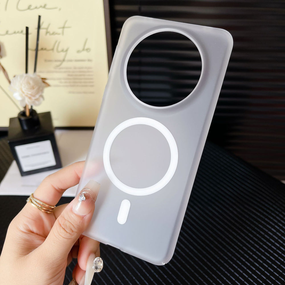 Suitable for huawei mate80pro ice mist magnetic phone case honor magic7p80 magnetic suction compatible with magsafe