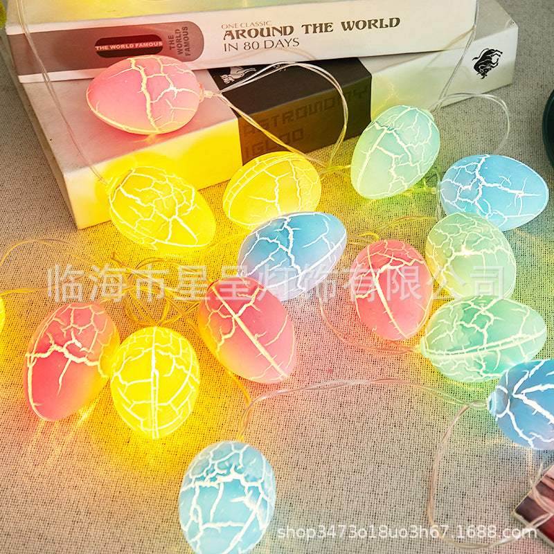 LED Crack Ball Lights String Crack Star Lights Room Party Garden Ambient Lights Flashing Christmas Decoration