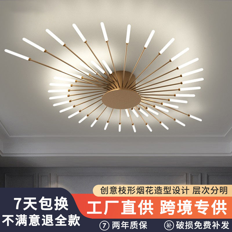 The living room is beautiful and has a high value. Modern smart smoke lamp dimming, living room Nordic style, bedroom, study ceiling chandelier.