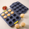 Factory new silicone 12-cavity muffin pan, non-stick baking mold, baking sheet tool for home use