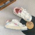 Niche stylefleece-linedthickenedheattech bread shoes easiest for match short velvet cotton shoes 2026new arrivalwinterthick sole big toe sneakers for women