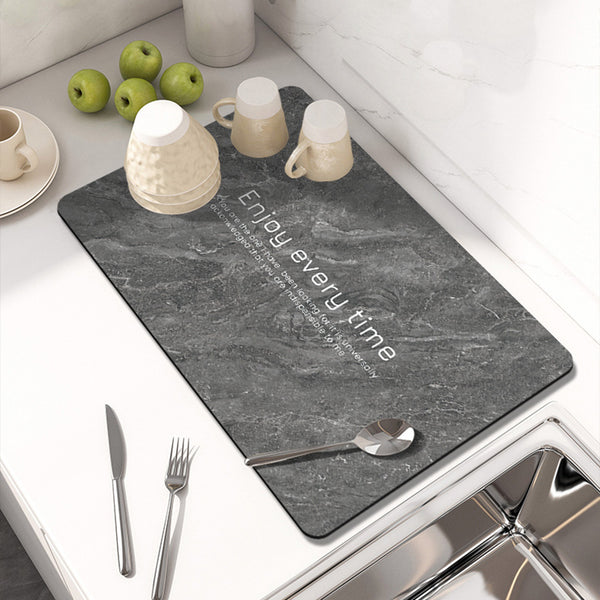 Kitchen water absorption, non-slip drain mat, countertop, diatom mud cushion, washing pot and bowl insulation mat, bar table, coaster, dish mat