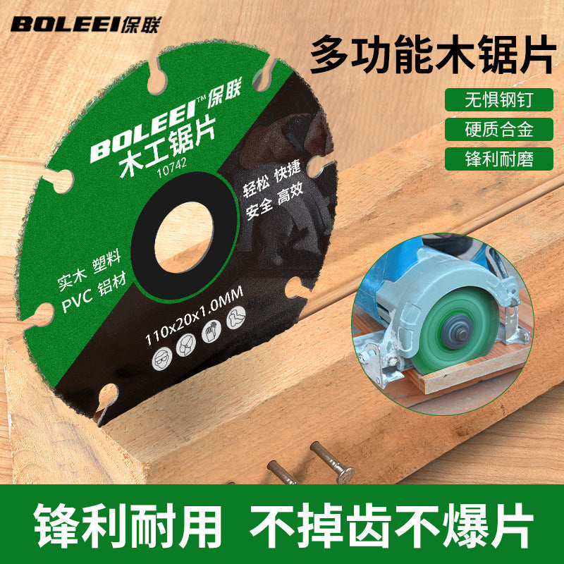 New woodworking saw blade 4inch - alloy cutting disc for pvc, plastic, aluminum, and solid wood - specifically designed for electric saws, angle grinders, and cutting machines