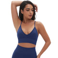 New arrival cross-border fashion seamless pure color suspender bra sexy back sports intimates running fitness yoga vest