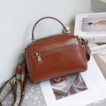Cowhide retro bag for women 2024new arrival spring and summer genuine leather shoulder crossbody bag fashionaccessible luxury women's small satchel bag