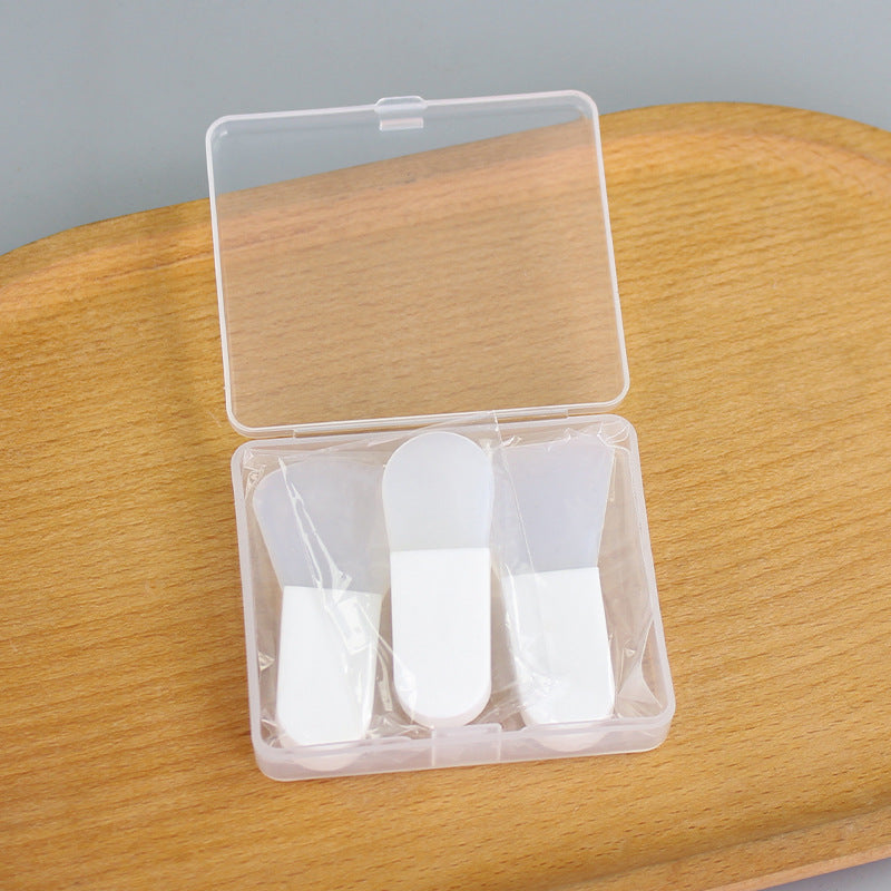 Boxed makeup & beauty silicone brush set - short handle, new mini mud mask applicator, portable beauty tool