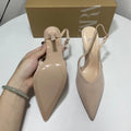 Za new 2024 summer french style high heel stiletto pumps, ankle strap, sequin detail, pink fashion flats for women