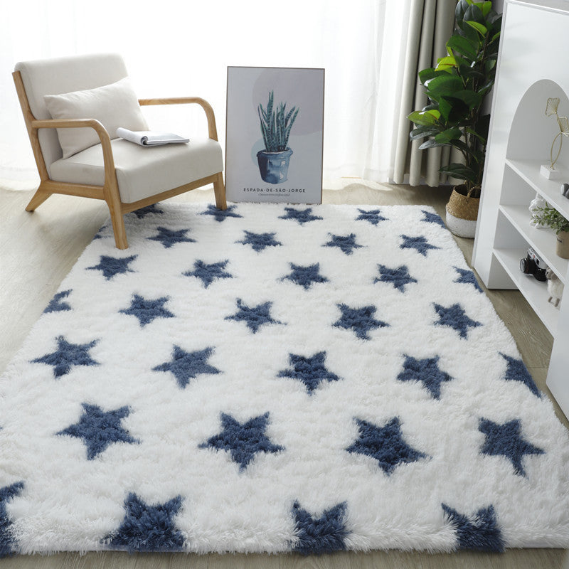 exclusive for home tie-dye carpet bedroom long stuffed carpet modern casual carpet floor mat modern scandinavian