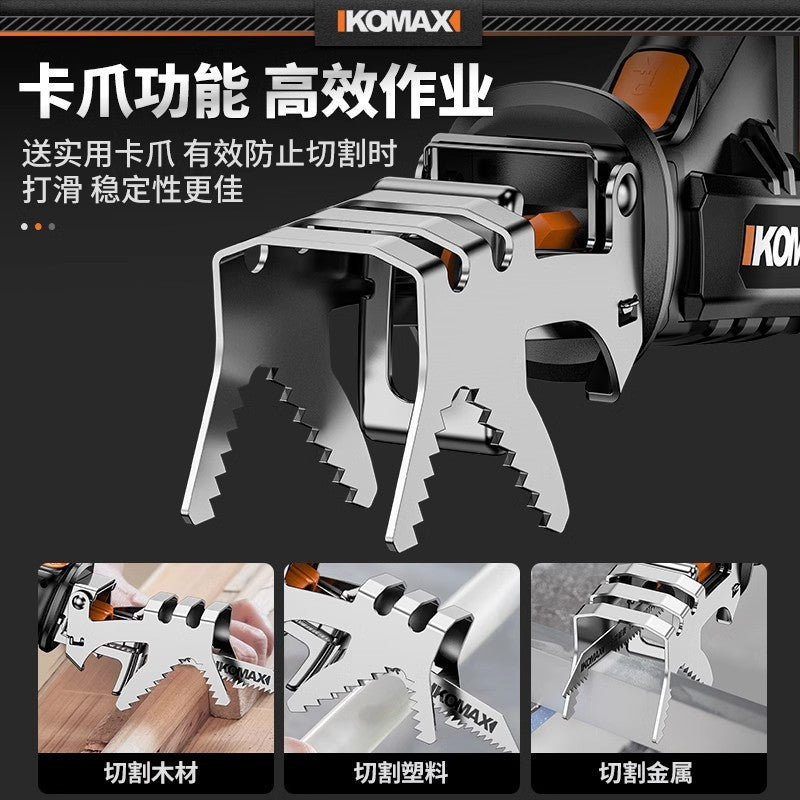 Lithium battery mini reciprocating saw handheld multifunctional rechargeable saber saw for home small outdoor woodworking saw wood handy gadget