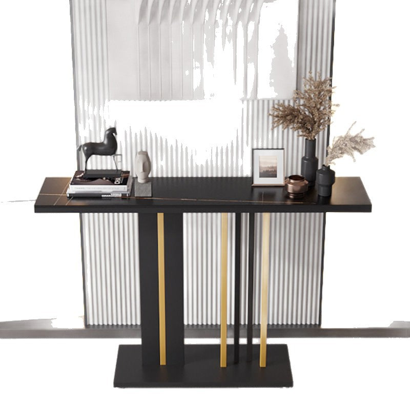 Accessible luxury entrance rock slab entrance table table entrance altar table against the wall living room table for home corridor entrance storage rack