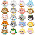 Compatible with lego animal friends series cartoon figurines, educational building blocks, children's bricks, street vendor toys, wholesale gifts