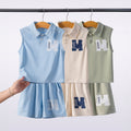 Boys' summer outfit : new polo shirt & breathable sports set - sleeveless two-piece kids' clothing - cross-border wholesale