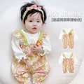 Baby spring clothes for girls: adorable princess-style floral romper - new spring/autumn collection