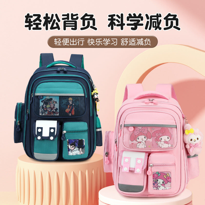 capibala school bag for primary school students, boys in grades 1-3 to 6, large capacity cute capybara stain-resistant backpack