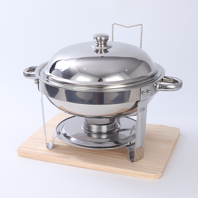 Amazon stainless steel round dining stove detachable foldable alcohol stove buffet stove hotel restaurant buffet stove