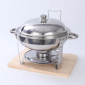 Amazon stainless steel round dining stove detachable foldable alcohol stove buffet stove hotel restaurant buffet stove