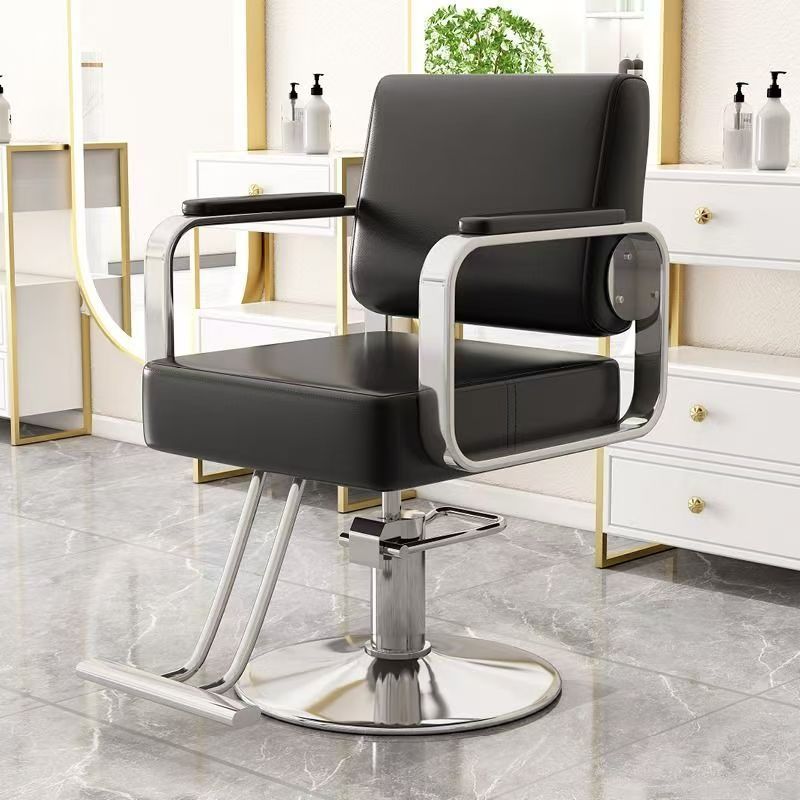 Hairdressing chair popular hairdressing store perm and dye salon special fashion adjustable stainless steel hair cutting chair high-end hairdressing chair