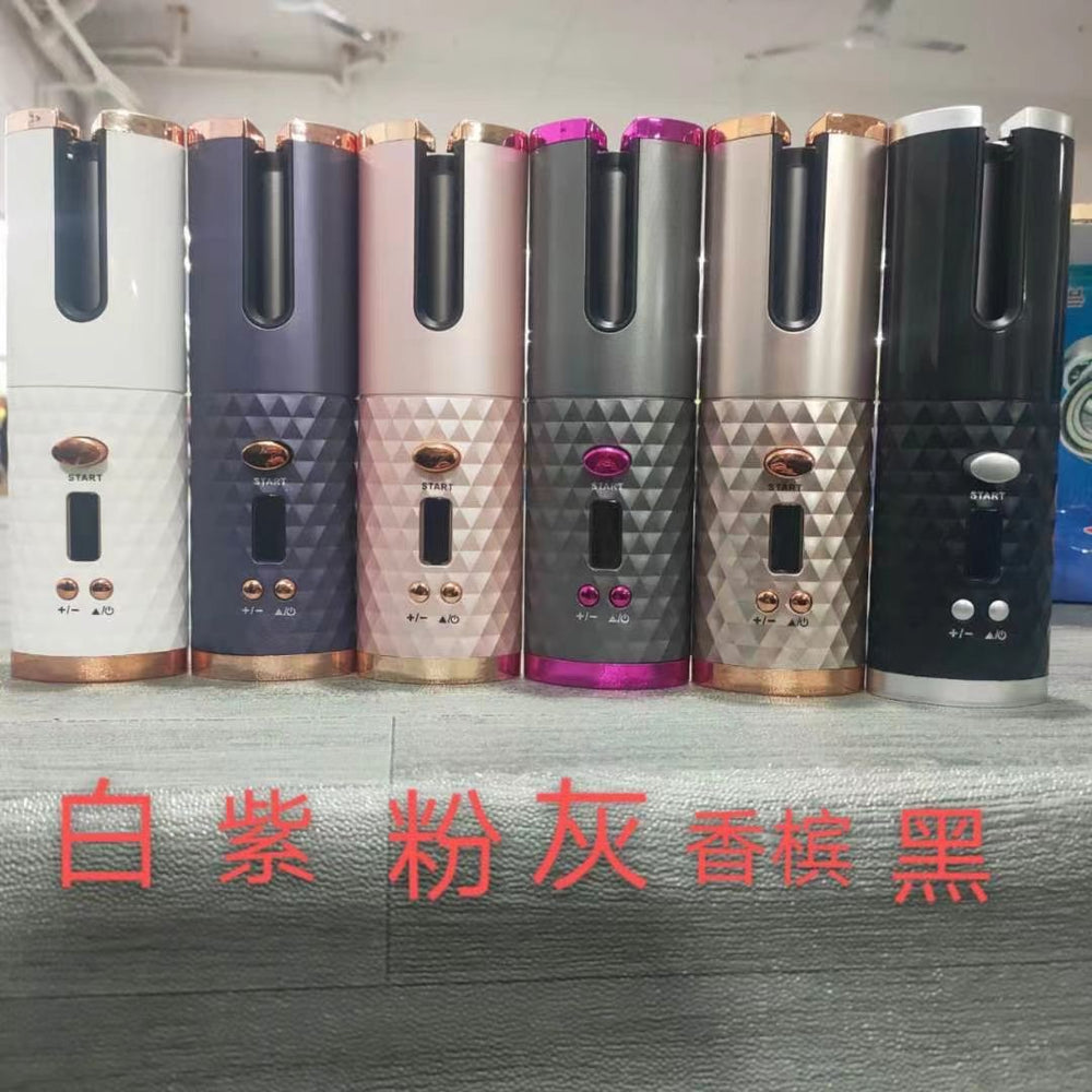 usb curling iron / cordless rechargeable curling iron - hot selling automatic hair curler for lazy days - perfect gift!