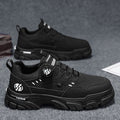 Men's 2025 spring new low-top slip-on swivel buckle athletic casual trendy shoes outdoor waterproof work shoes
