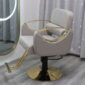 Off-white electroplated gold disc, non-tilting