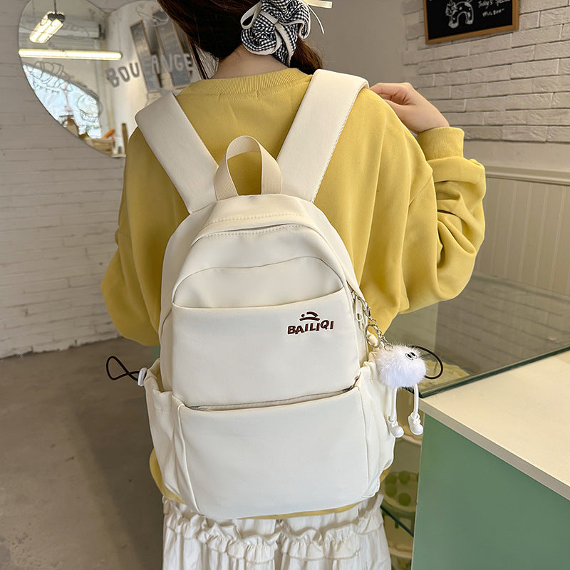 2025 new kids' backpack - stylish everyday carry, small bag for girls, junior high & college students, large capacity backpack