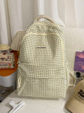Japanese style small fresh plaid school bag for female junior high school students soft girl backpack for women cute jk backpack for women