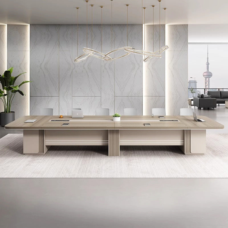 Saint li conference table - modern minimalist rectangular table for meetings, negotiations, and training (large size)