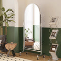 Influencer-style full-length mirror for home bedroom, freestanding, portable dressing mirror, stainless steel slimming mirror, large mirror for dancing