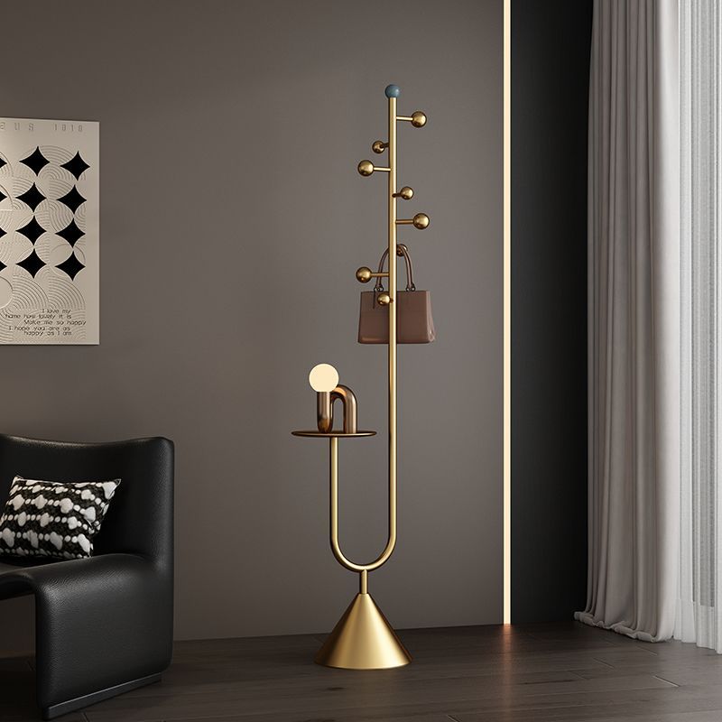 Casual clothes hanger italianaccessible luxury bedroom accessible luxury storage cream for home space floor-standing clothes coat rack shelf