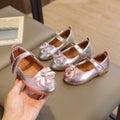 Spring & fallnew arrivalgirl leather shoes velcro princess shoes baby flatskids leather shoes bows soft bottom children's leather shoes