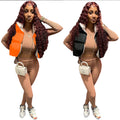 European and american cross-border women's clothing:  international station winter streetwear casual stand collar down jacket warm vest top
