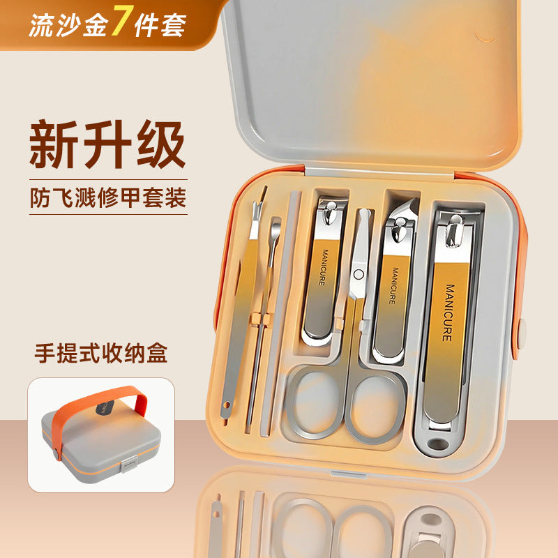 New anti-splash nail clipper set - portable handheld nail trimmer, manicure & pedicure clippers - in stock