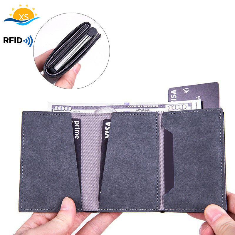 Manufacturer's change bag, leather anti-theft brush, card holder, gold card box, RFID wallet tracker, card bag, aluminum box wallet.