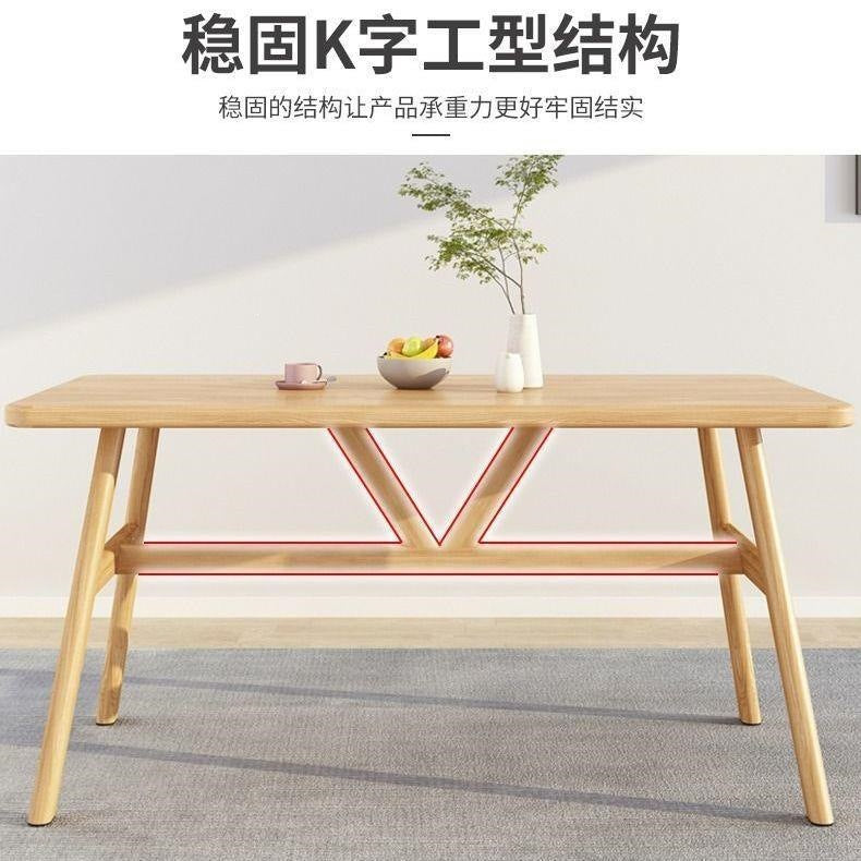 Dining table small apartment for home modern casual dining table and chairs commercial fast food restaurant table and chair combination dining table rectangular table