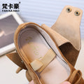 Vancahao ballet style leather boots  new korean style girls' bowknot princess shoes kids' fashion over-the-knee boots trendy