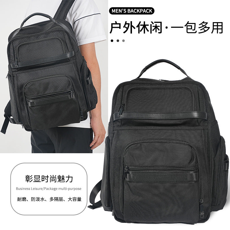 Large capacity expandable waterproof backpack - men's carry-on travel backpack, business laptop bag, work commute bag
