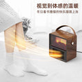 2025 new retro cross-border space heater - portable desktop electric heater with simulated flame for home use