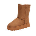 snow boots for women winterfleece-linedthickened bottomknee sock short bootsnon-slip cotton shoesheattech tassel design