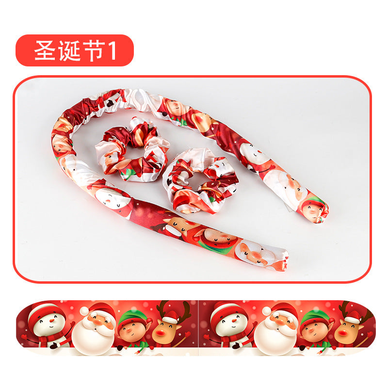 Christmas gift box lazy curling iron eva foam sponge roller curling iron sleep no heat curling iron