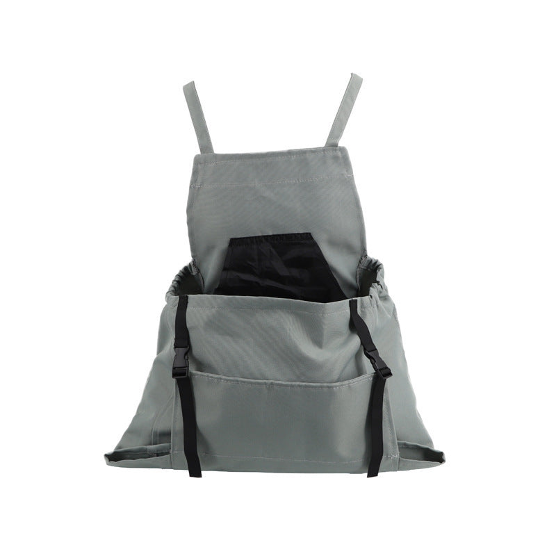 Outdoor picking apron with large pockets - multi-purpose fruit, vegetable, and flower harvesting bag for quick collection