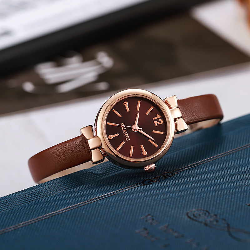 New arrival small fresh forest style antique style alloy watch female student casual thin belt women's watch black