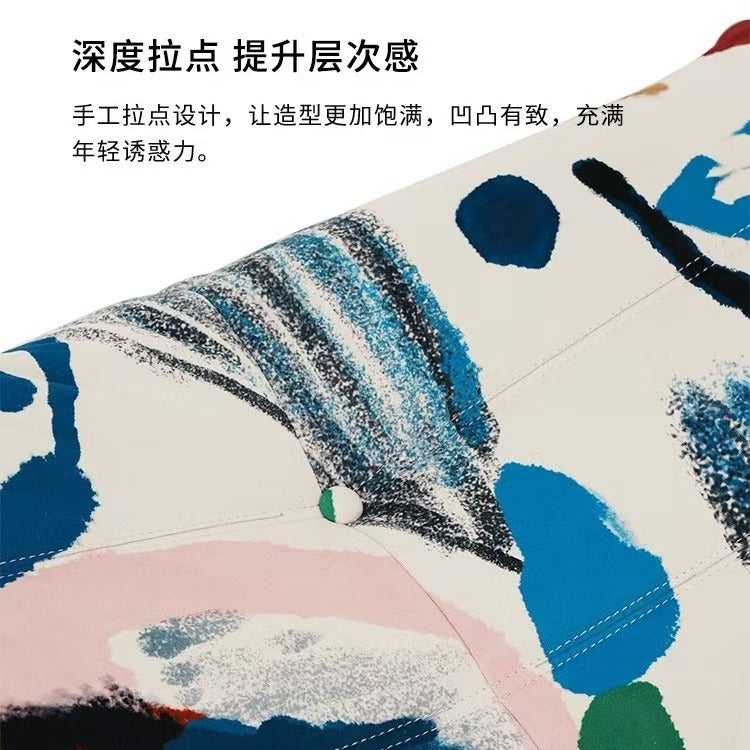 Caterpillar lazy sofa graffiti creative style lazy sofa chair for home living room balcony lazy chair can lie down and sleep