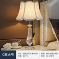 Modern fashion crystal table lamp bedroom bedside lighting living room light luxury warm romantic wedding american style dimmable remote control