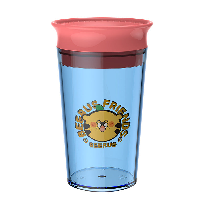 English boxed infant and child water cup sucking cup sipping cup duckbill learning cup children sucking open cup