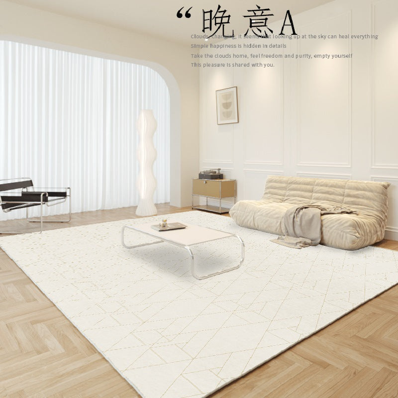 Sofa rug, light luxury, high-end living room bedside rug, bedroom anti-fall ins coffee table rug, simple modern household floor mat