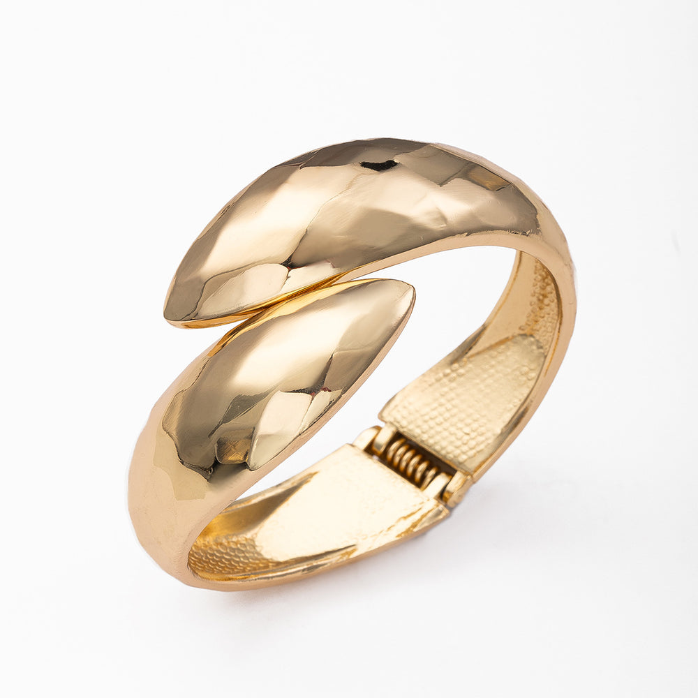 Fashion cross-border e-commerce jewelry women's fashion irregular round alloy bracelet exaggerated wide spring opening bracelet